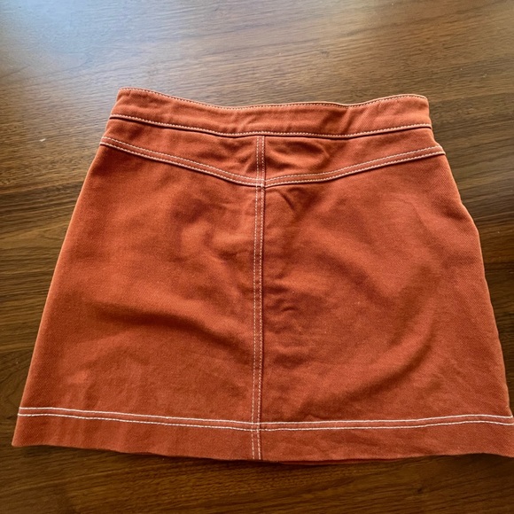 Terracotta brown Zara mini skirt size M - Picture 4 of 7